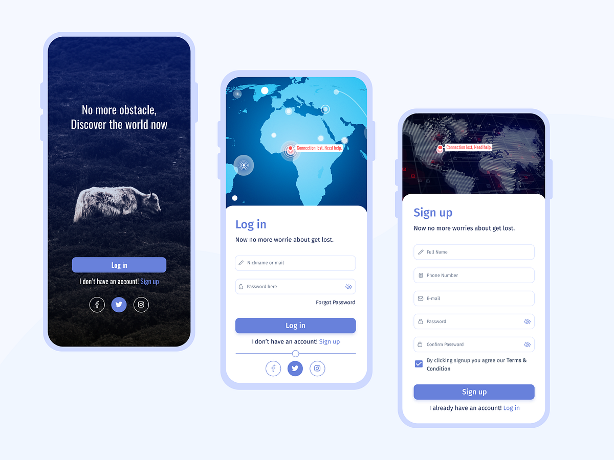 Mobile Login Page designs, themes, templates and downloadable graphic ...