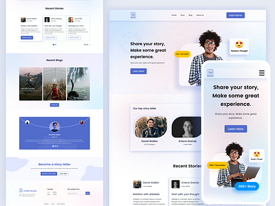 Storytelling Website UI Design