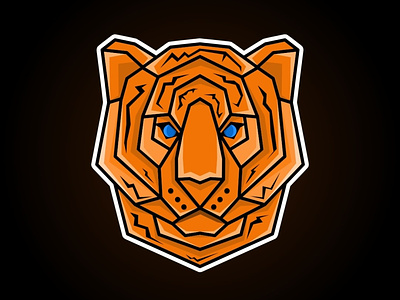 Simple tiger head