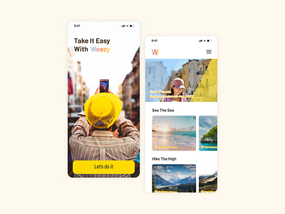 Tourist Assistant Mobile App Concept. ui uiux uiuxdaily