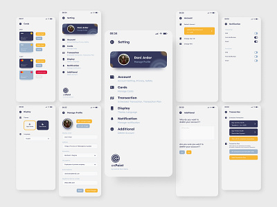 Daily UI #008 / Setting dailyui mobile apps mobile banking setting uiux