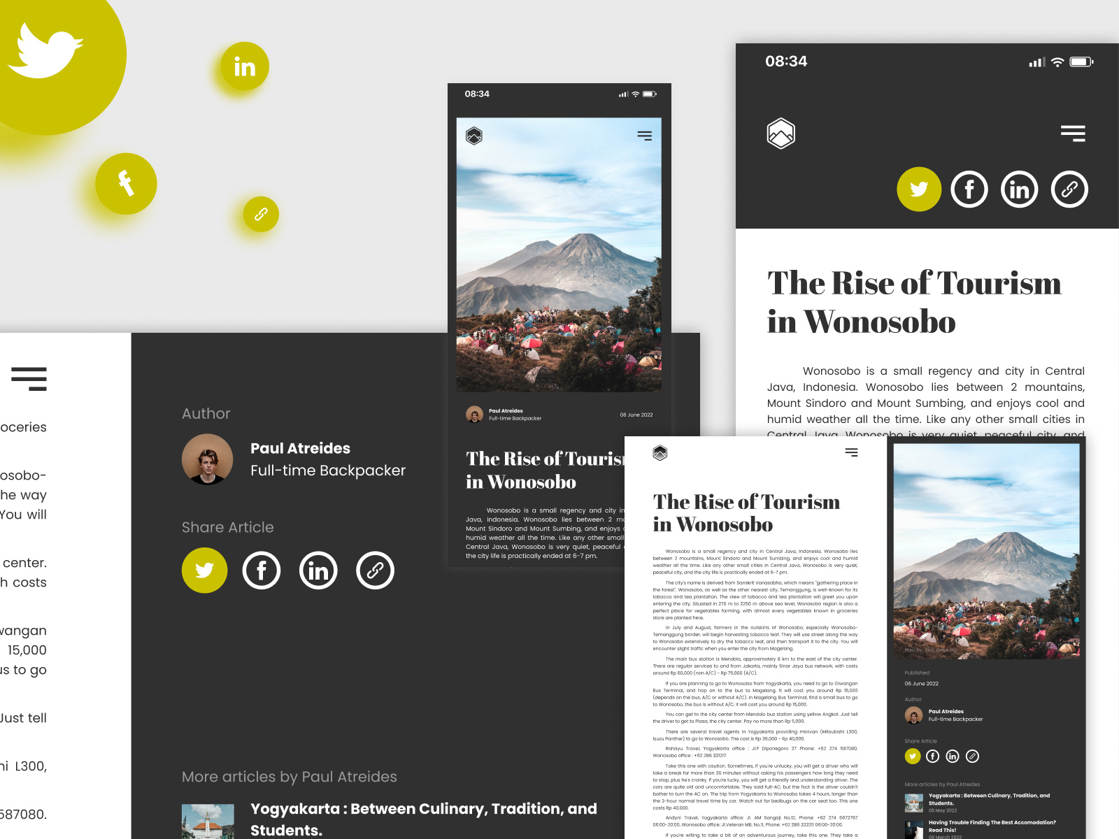 Daily Ui 010 Social Share By Hendi Bertus On Dribbble Daily Ui 010 Social Share By Hendi Bertus On Dribbble