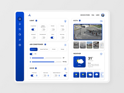 Daily UI 021 - Home Monitoring Dashboard apps dailyui dashboard ui uiux