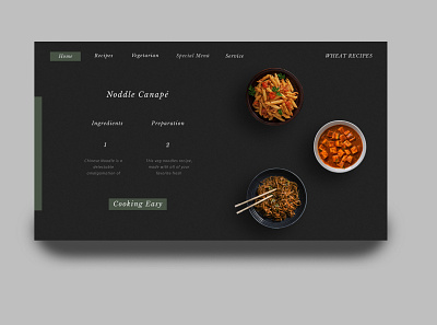 Delicious Food Landing page ui ux