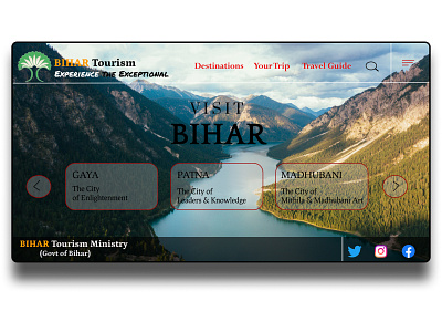 Re-design website app application design designer information travel trourist ui ux website