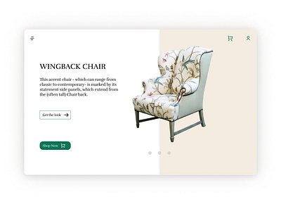 E-Commerce Shop (Single Item) UI chair design design ui e commerce furniture single item ui ux website