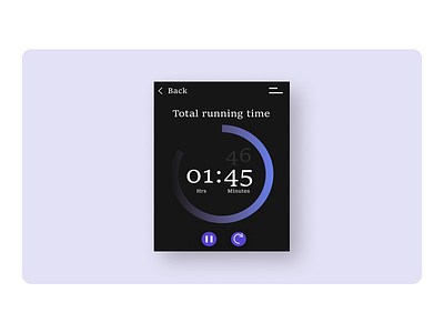 Apple watch Countdown Timer UI