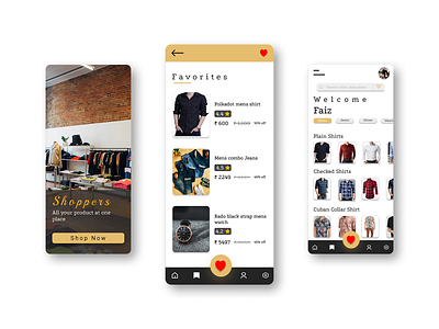 Favorites UI app application design favorites favorites product favorites ui online shopping app shopping app ui ux