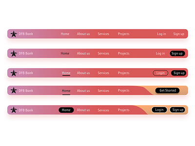 Header Navigation UI bar brand branding design header header bar header navigation navigation navigation bar top header page ui ux