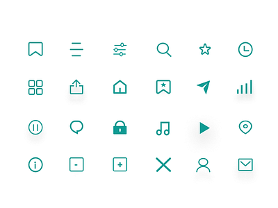 Icon Set UI design icon icon design icon material design icon set iconography ui ux