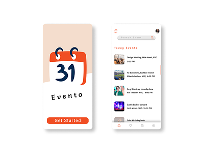 Event Listing UI