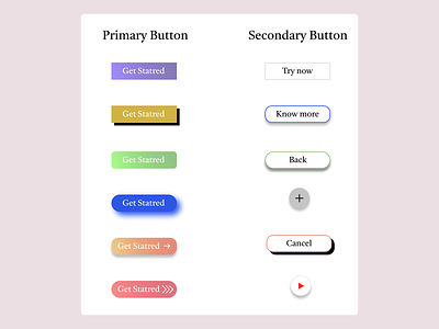 Button UI button button design button layout button ui design primary button secondary button ui ux