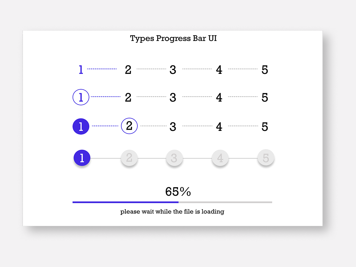 Progress Bar UI designs, themes, templates and downloadable graphic ...