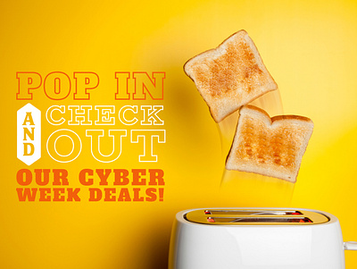 Cyber Week Campaign blackfriday college cyber cyber week deals dining food print university