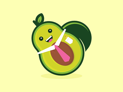 Introducing... TAD THE AVOCADO! avocado business character food illustration people