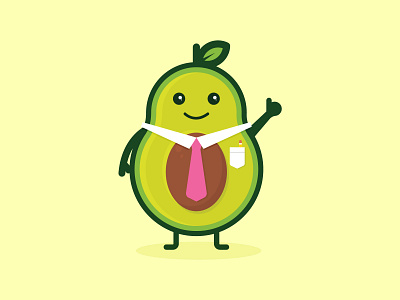 TAD The Avocado avocado character dining food illustration illustration art