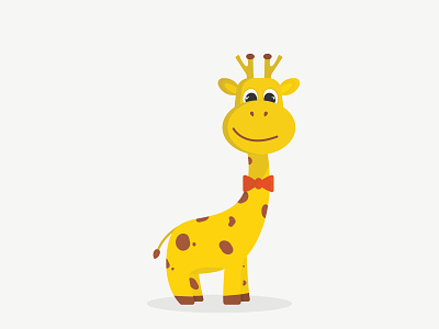 GIRAFFE animal animals character giraffe illustration tie