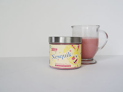 Label Design for Nesquik Rebrand rebranding