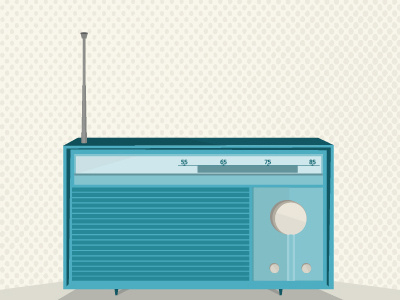 Retro Radio illustration radio retro