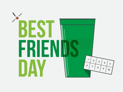 Best Friends Day best friends flanigans florida illustration south