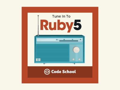 Ruby 5 Podcast Sticker Design by Alexa Ponce on Dribbble