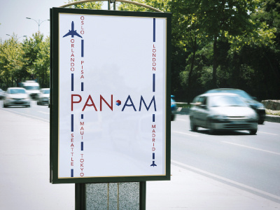 PANAM Poster Design airline panam poster