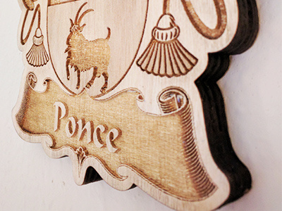 Detail Shot Ponce Family Crest 2