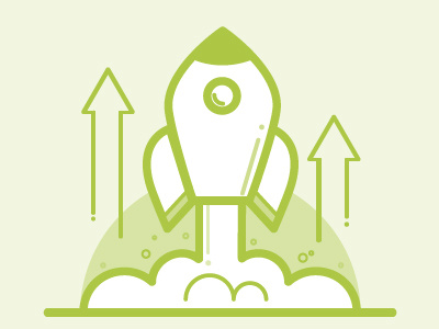 Launch Your Career Icon arrows career icon illustration lines monochromatic rocket