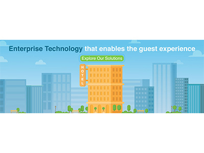 Technology Web Banner 2 banner hospitality hotel illustration travel web