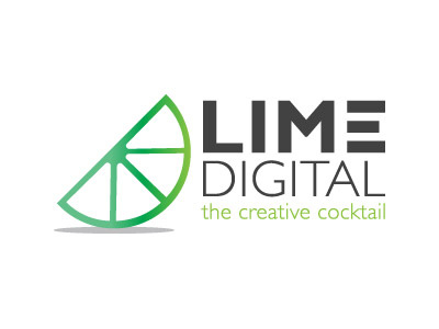 Lime Digital Agency Logo ad branding gradients lime logo typeface