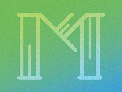 26 Days of Type, M. alphabet letters lines m minimalism