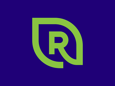 Logo Exploration R leaf leaf logo logo r