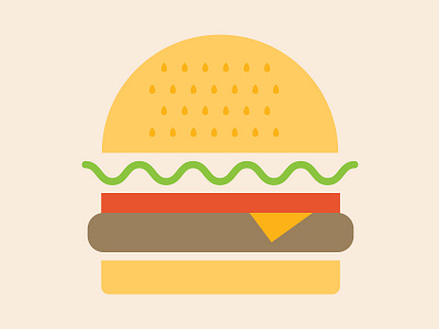 Food Icon 2 burger burgers cheeseburger food icons illustration