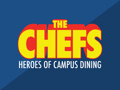 The Chefs Logo chefs illustration letters logo logo design pop art super hero