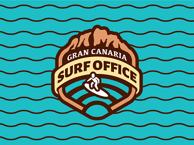 Surf Office Logo canaria coworking grancanaria logo office pattern surf surfing surfoffice wifi
