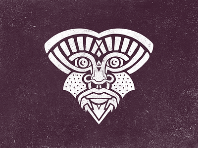 Aztec Mask aztec drawing illustration maldo maldonaut mask ornament painting pattern shape symbol tshirt