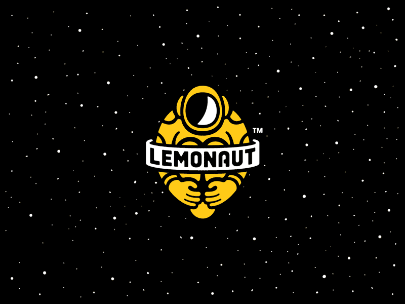 LEMONAUT - Logo Animation animation astronaut brand branding gif lemonaut logo logotype maldo maldonaut space universe