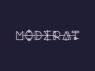 ∵∴∷ M⊗D≡R∧T∵∴∷ geometric lemonaut letterform lettering maldo maldonaut moderat moderatband type typography