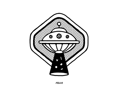 UFO blackandwhite editorial icon illustration maldo maldonaut minimal pattern simple sketch ufo ui