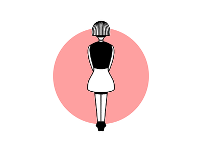 TOKYO GIRL blackandwhite editorial girl icon illustration japan maldo maldonaut minimal simple sketch tokyo