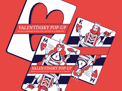 Valentine's Day bold card editorial heart illustration king maldonaut minimal queen simple valentine wacom