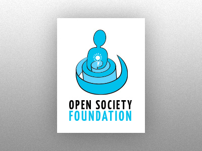 Open Society Foundation - logo redesign blue flower foundations human logo open society foundation person redesign society twist