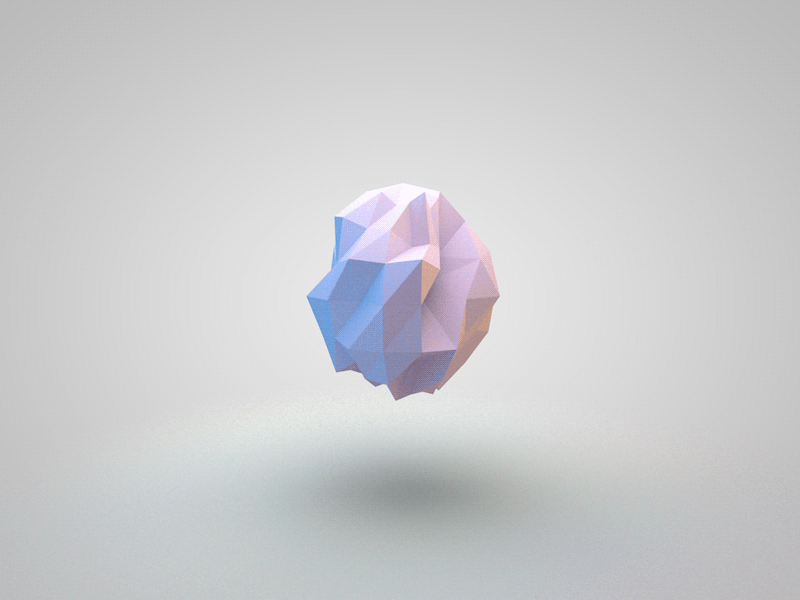 Low Poly breathing thing 3d abstract animation breathing c4d light loop low poly motion polygon