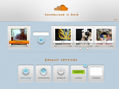 Options Design 2 Small buttons design photoshop plugin soundcloud ui wordpress