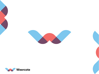 Weercote abstract logo app brand identity branding color concept creative graphic design icon icon logo letter logo logo logo designer logo idea minimalist modern monogram shop logo w logo w mark