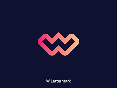 W Lettermark app logo branding colorfull creative graphic design icon design icon logo letter logo logo logo concept logo designer logo idea mark minimal modern popular typography visual identity w w logo