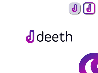 Deeth (D mark) absreact app logo branding concept creative d design d logo d mark gradient logo graphic design icon icon logo letter logo logo logo designer logo idea