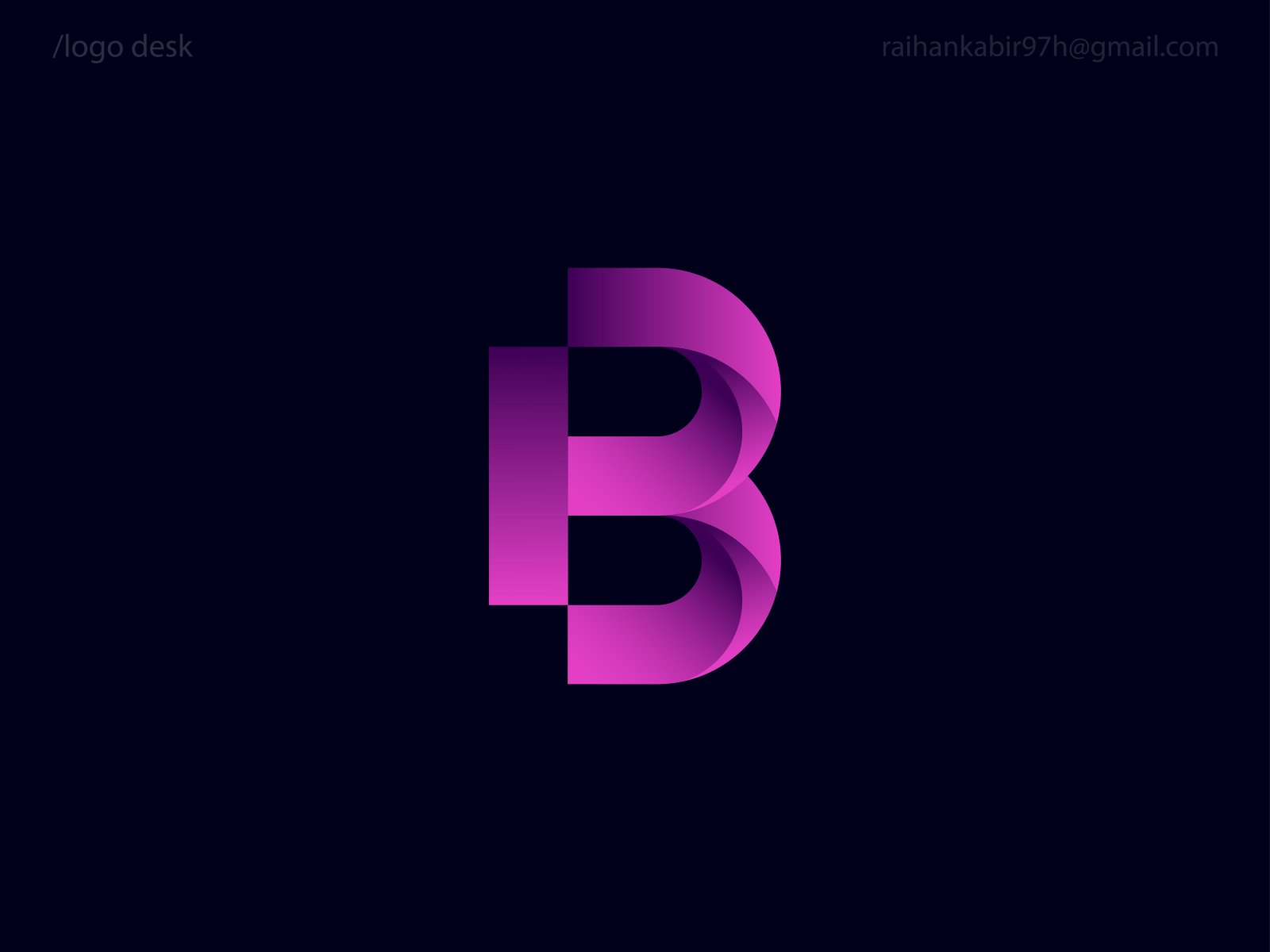 B icon design by Raihan Kabir on Dribbble