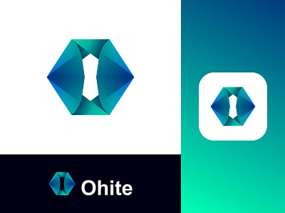 Ohite (O lettermark) abstract logo app branding creative design gradient logo graphic design icon icon logo letter logo logo logo concept logo designer logo idea logomark o design o icon o lettermark o logo symbol