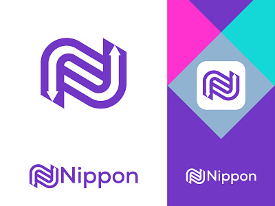 Nippon (N letter mark) | Logo Design analysis app logo branding business logo creative designer graphic design hire icon logo letter logo logo logo design logo designer logo mark minimalist logo modern logo monogram n logo n mark symbol